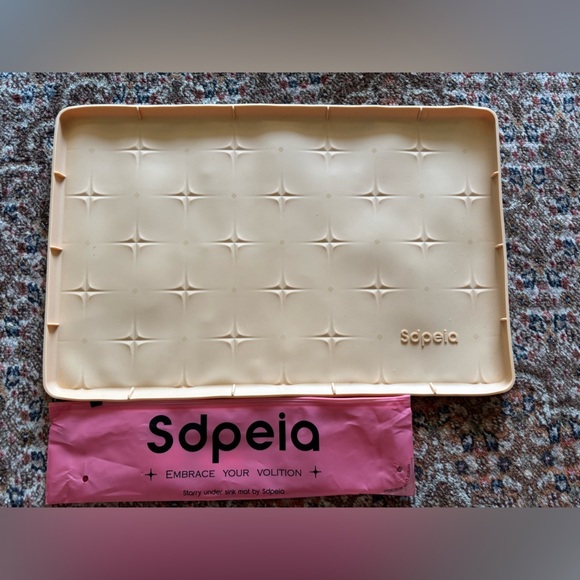SDPEIA Other - Sdpeia Under Sink Mat for 12”x18.5” Cabinet, Upgraded Silicone Beige Color 😀